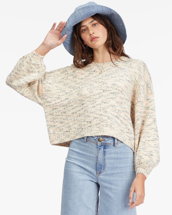 Billabong Party Waves Pullover Sueter Blancas | AMGHKU457