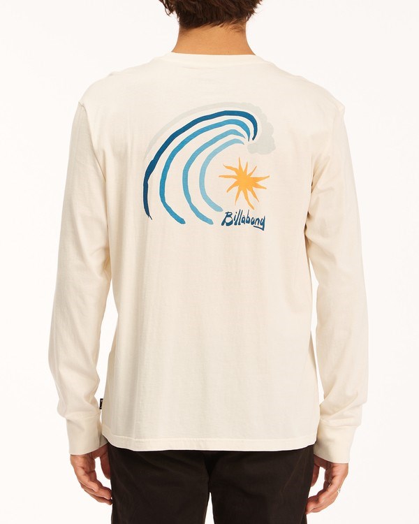 Billabong Peak Wave Washed Long Sleeve T-Shirt Blancas | CKQJBA968