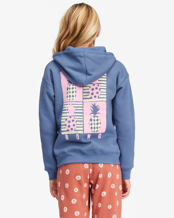 Billabong Pineapple Party Estampadas Hoodie Indigo | ZFKTBU480