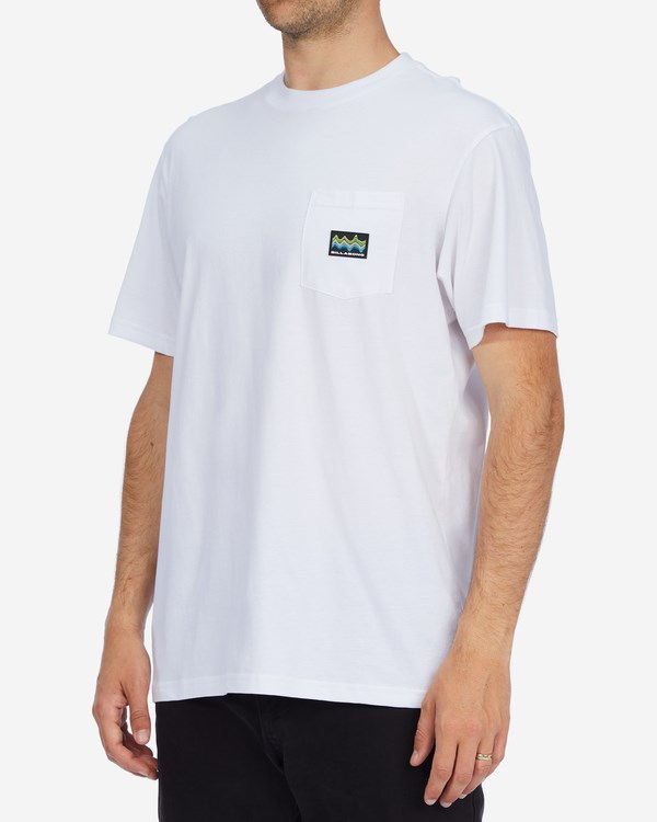 Billabong Pocket Label Pocket T-Shirt Blancas | WECYPV742