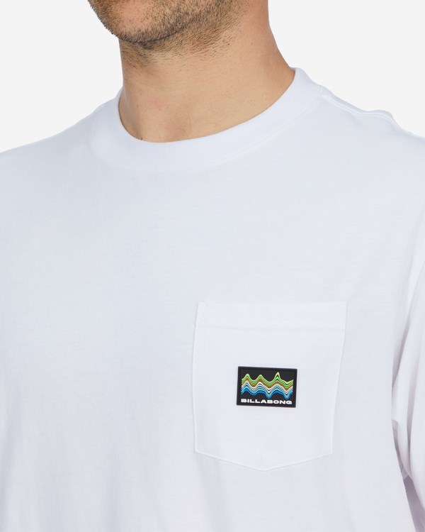 Billabong Pocket Label Pocket T-Shirt Blancas | WECYPV742