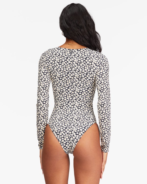 Billabong Pretty Daze Long Sleeve Swimsuit Negras | KFWBDV041