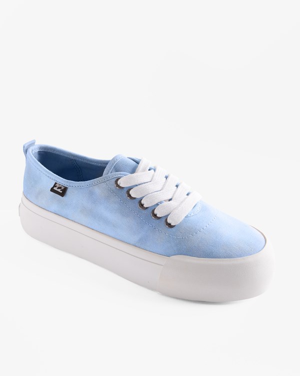 Billabong Puebla Lona Plataforma Shoes Azules | ZYKFHS019