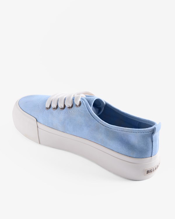 Billabong Puebla Lona Plataforma Shoes Azules | ZYKFHS019