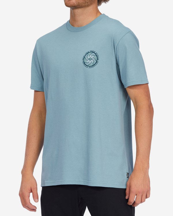 Billabong Radiation Corta Sleeve T-Shirt Azules | AUHJEG386