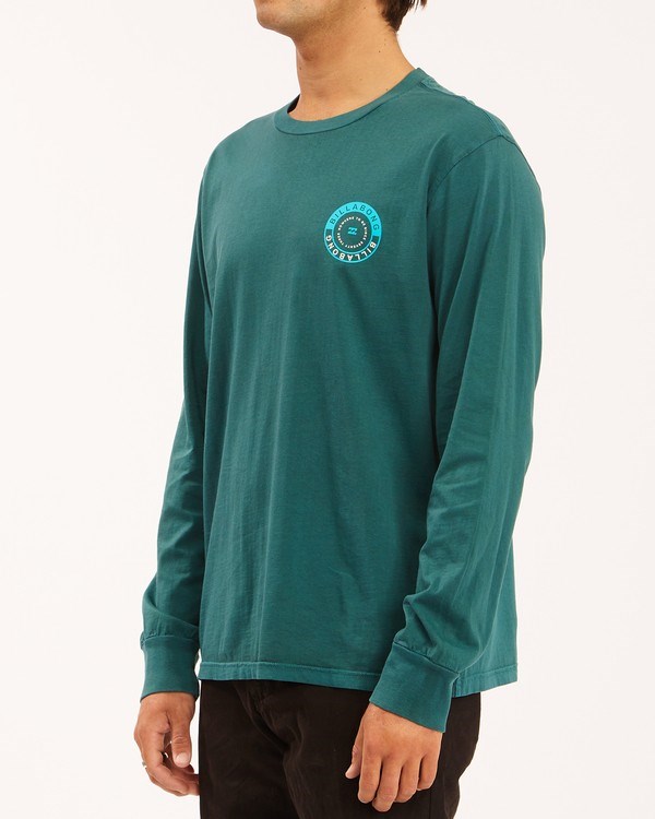 Billabong Rocker Wave Washed Long Sleeve T-Shirt Verde Menta | YLXNQJ309