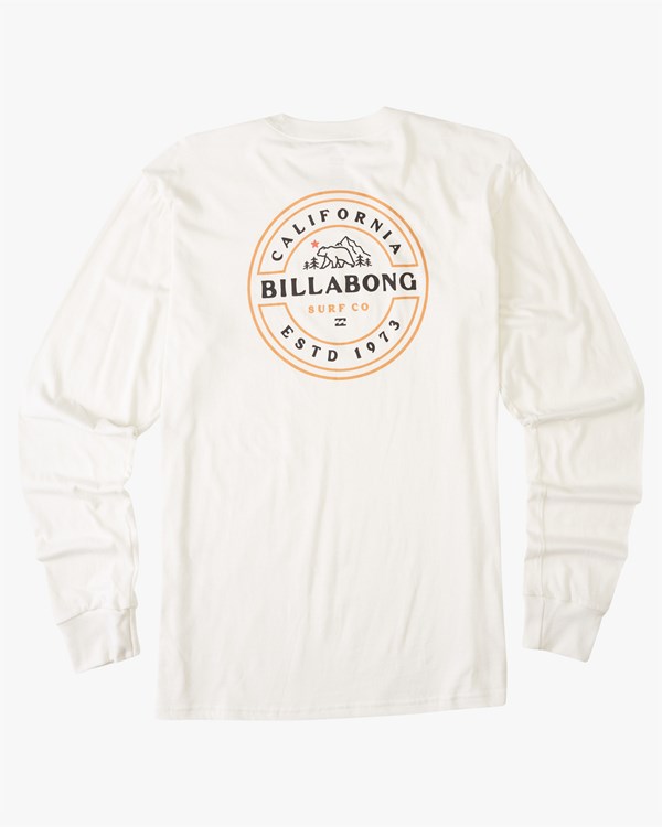 Billabong Rotor California Long Sleeve T-Shirt Blancas | NAFJED437