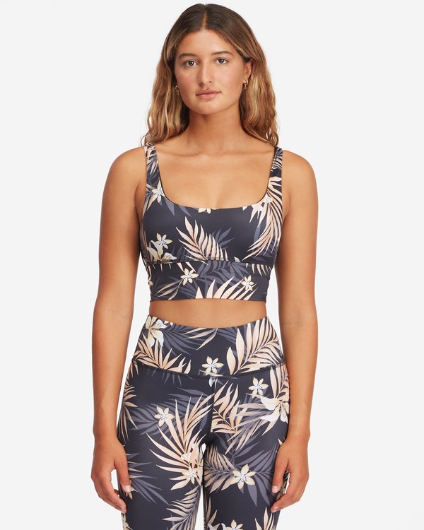 Billabong Safari Nights Tank Bikini Top Negras | NHFAOY738