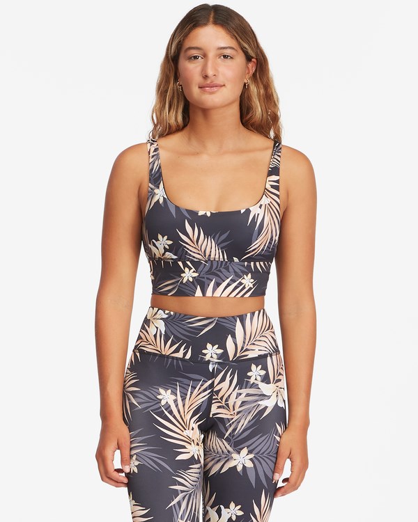 Billabong Safari Nights Tank Bikini Top Negras | NHFAOY738