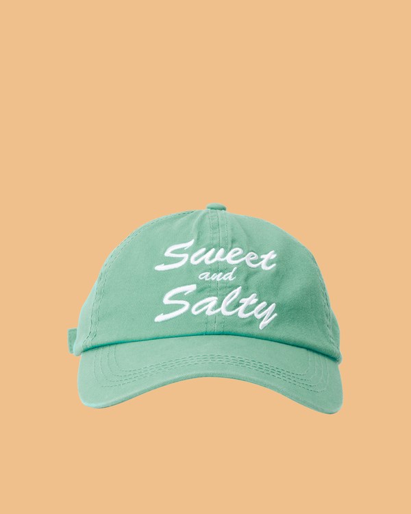 Billabong Salty Blonde Claspback Dad Hat Washed Grass | AWCBEN843