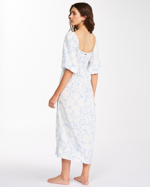 Billabong Salty Sea Midi Vestido Rain Drop | FAZXEJ274