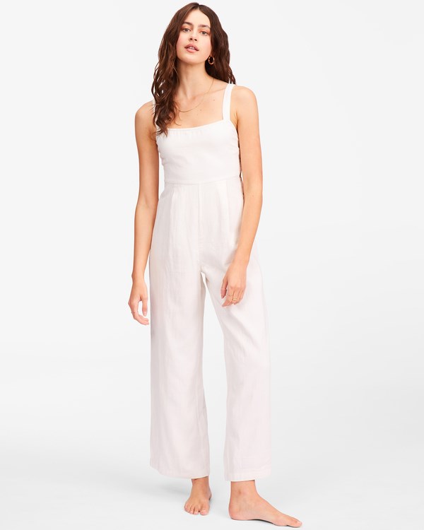 Billabong Sandy Cove Jumpsuit Salt Crystal | TDVEXG549