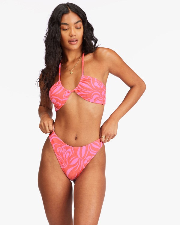 Billabong She's A Trip Havana Bikini Bottoms Coral | RXGKAT953