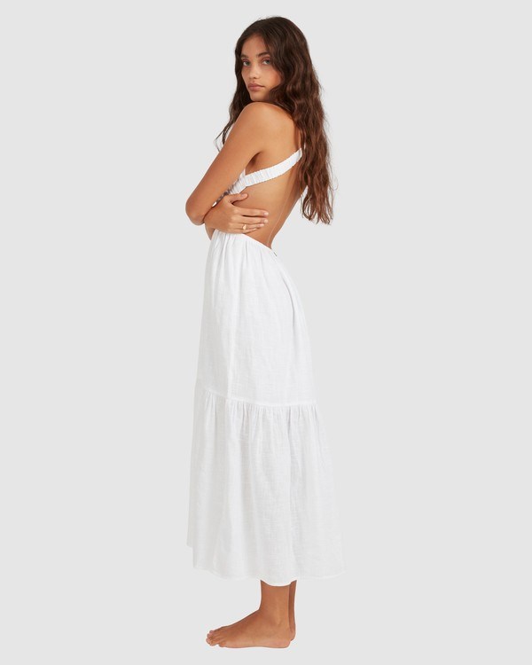 Billabong Shore Thing Maxi Vestido Blancas | NUJETY907