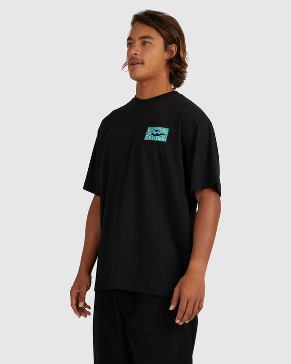 Billabong Skegss Green Goblin T-Shirt Negras | TLNMAX156