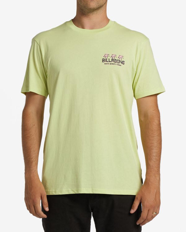 Billabong Social Club Corta Sleeve T-Shirt Verde Claro | JRETYI649