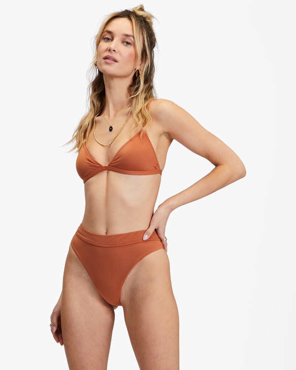 Billabong Sol Searcher Ceci Triangle Bikini Top Bronze | PWAOKX203