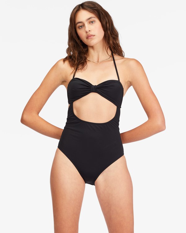 Billabong Sol Searcher Cut-Out One-Piece Swimsuit Negras | UYNKWC470