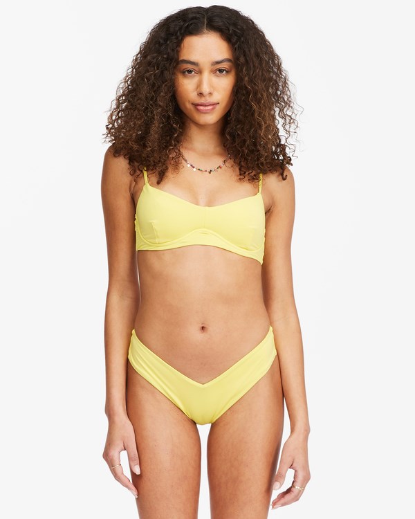 Billabong Sol Searcher Fiji Bikini Bottoms Citron | ZUNEIM402