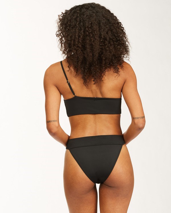 Billabong Sol Searcher One Shoulder Bikini Top Negras | OXYGAM496