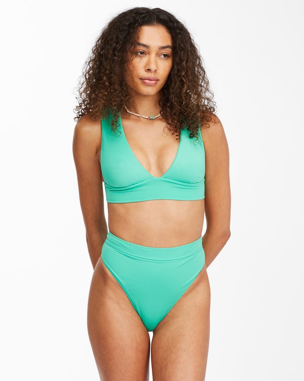 Billabong Sol Searcher Rise High-Waisted Bikini Bottoms Verde | CSQOIV809