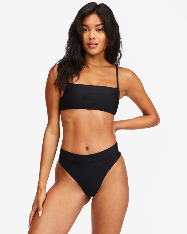 Billabong Sol Searcher Square Bralette Bikini Top Negras | LJMYZV801