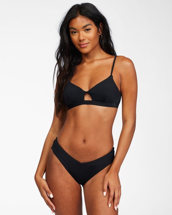 Billabong Sol Searcher Twist Bikini Top Negras | KCOILR124