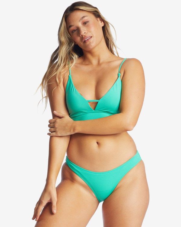 Billabong Sol Searcher V-Neck Cami Bikini Top Verde | JPKVUX819