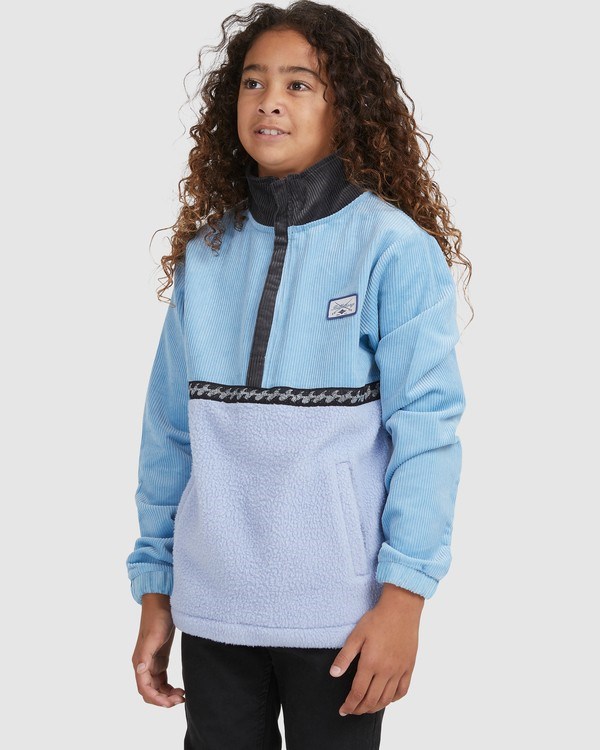 Billabong Space Cow Half-Zip Pullover Azules | ZWIOAB607