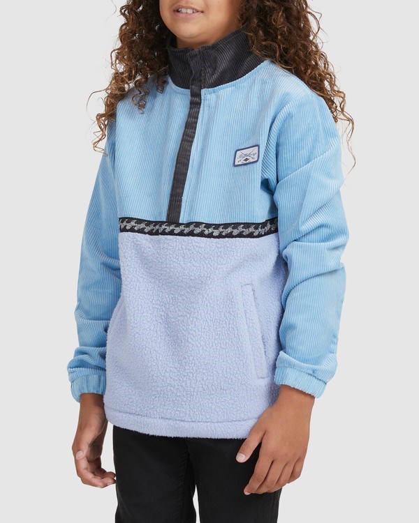 Billabong Space Cow Half-Zip Pullover Azules | ZWIOAB607