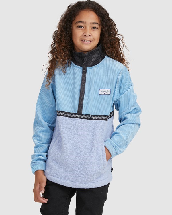 Billabong Space Cow Half-Zip Pullover Azules | ZWIOAB607