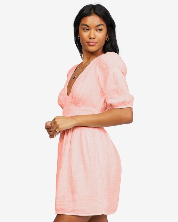 Billabong Spellbound Mini Vestido Peachy Daze | PRQWND843