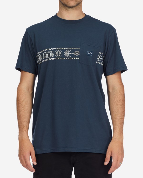 Billabong Spinner Pocket T-Shirt Azul Marino | OVIQKC512