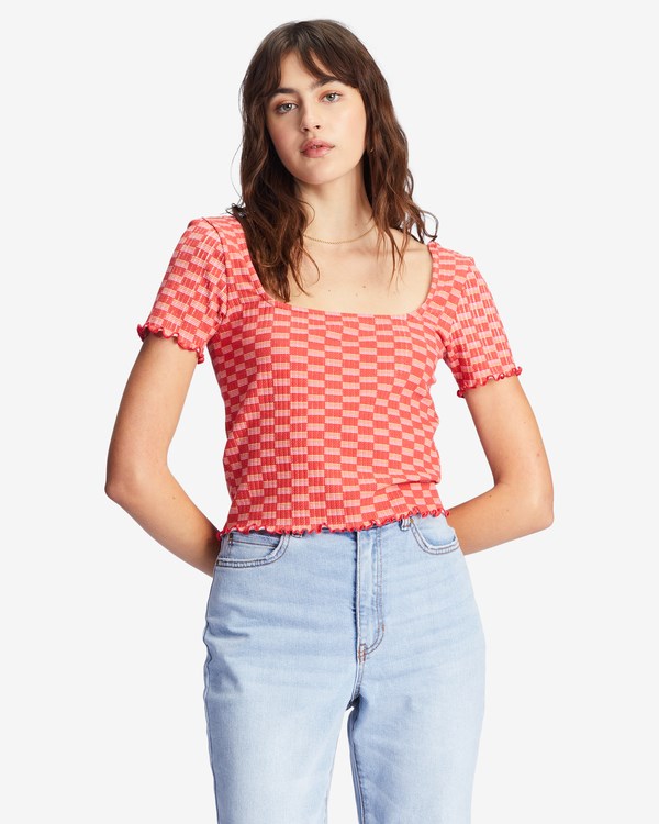 Billabong Squared Away Knit Top Rosas | EONHWQ360