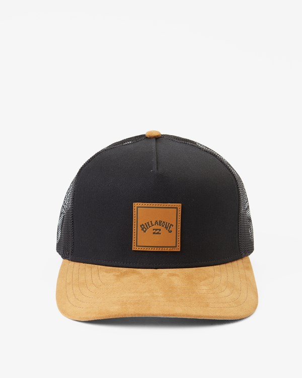 Billabong Stacked Trucker Hat Black/Tan | NAKGOU904