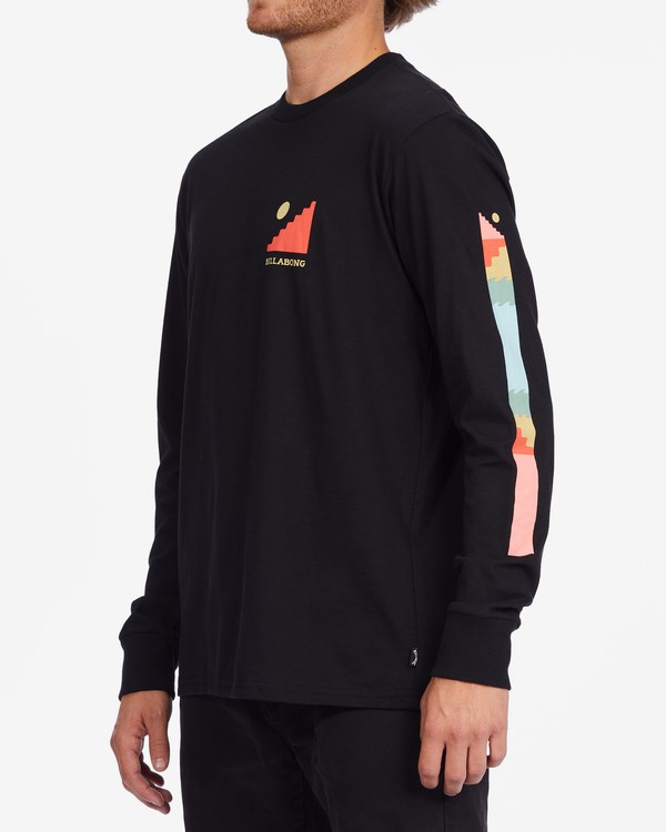 Billabong Stairway Long Sleeve T-Shirt Negras | ZAETWQ514