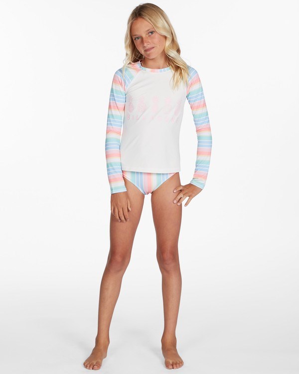 Billabong Stoked On Stripes Long Sleeve Rashguard Set Multi | SEDKRW942