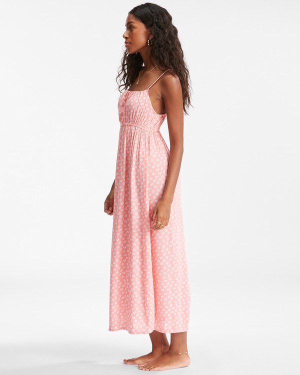 Billabong Summer Daydream Midi Slip Vestido Sorbet | JTNCVE370