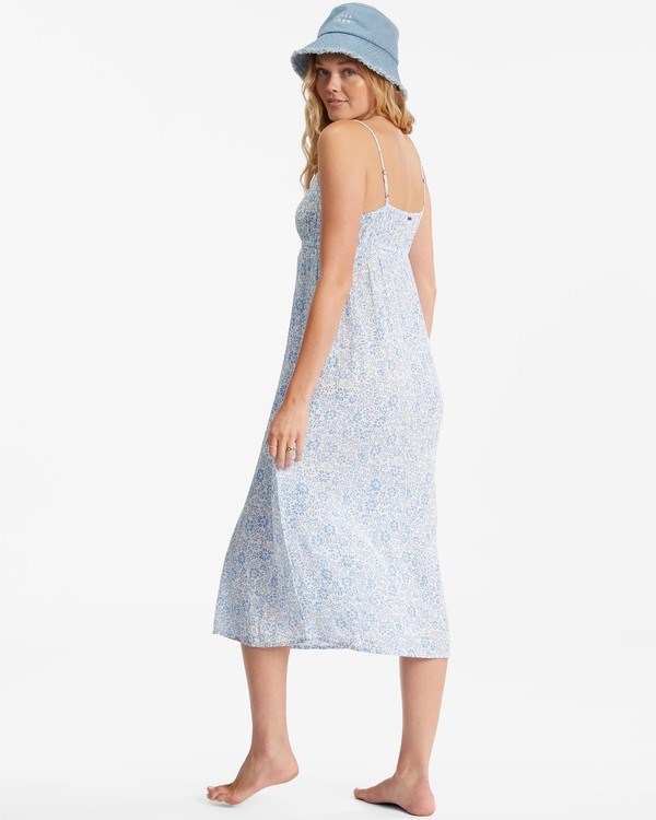 Billabong Summer Daydream Midi Slip Vestido Salt Crystal | YINVBR745