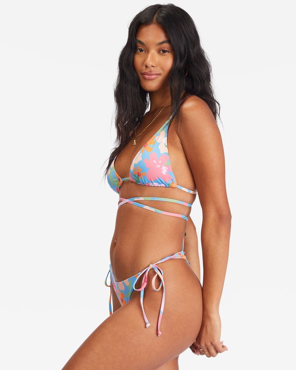 Billabong Summer Field Tie-Side Maya Bikini Bottoms Azules | USJQAC359