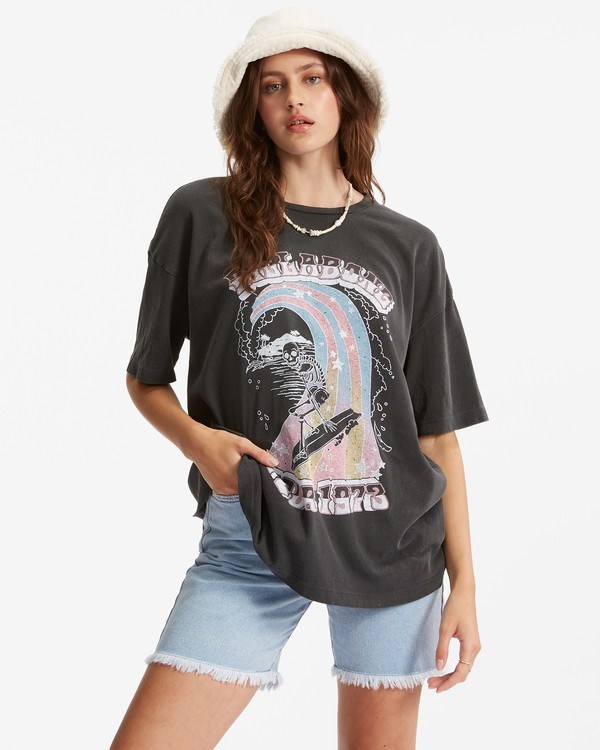 Billabong Summer Tour Boyfriend T-Shirt Negras | IRDXTE429