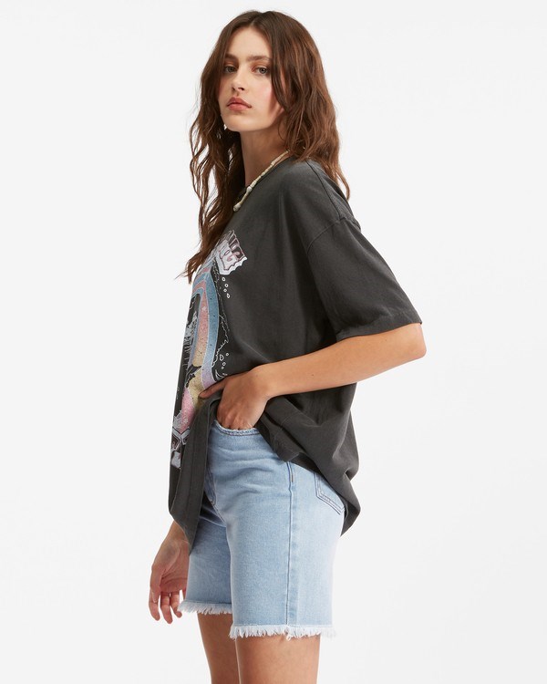 Billabong Summer Tour Boyfriend T-Shirt Negras | IRDXTE429