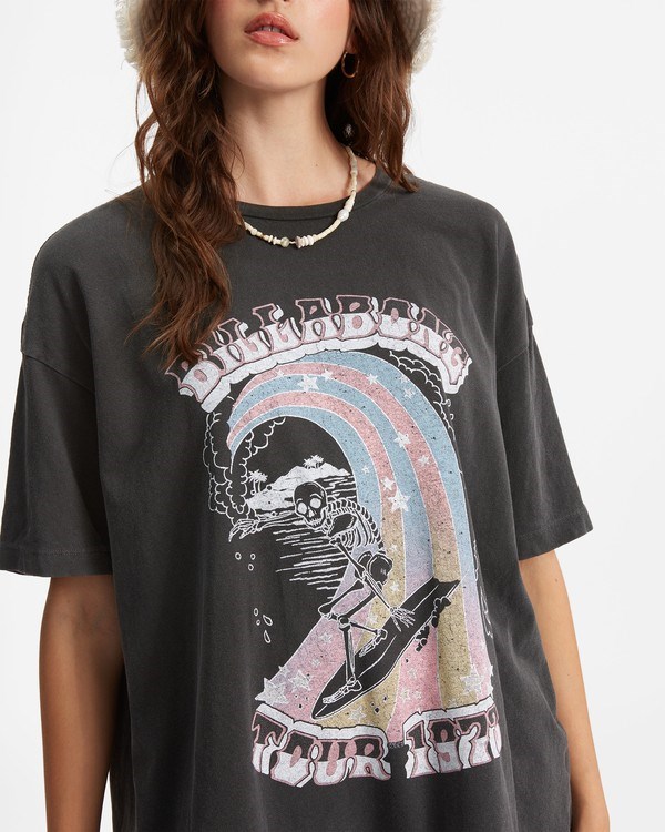 Billabong Summer Tour Boyfriend T-Shirt Negras | IRDXTE429