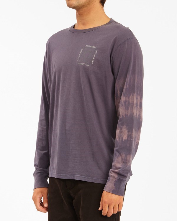 Billabong Sun Burn Tie-Dye Long Sleeve T-Shirt Char | ASOKBI537