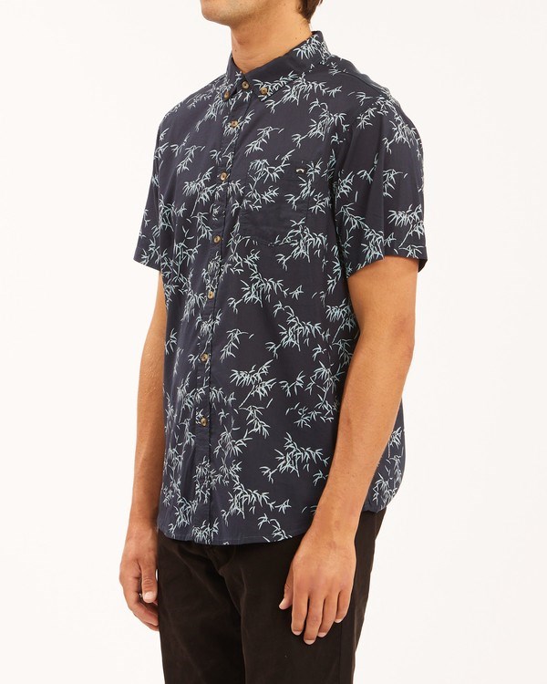 Billabong Sundays Mini Corta Sleeve Shirt Azul Marino | AIUQNP162