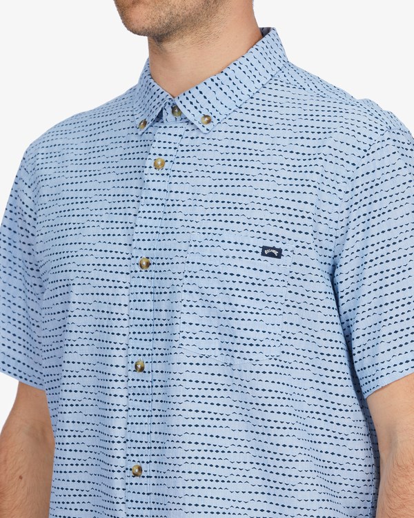 Billabong Sundays Mini Corta Sleeve Shirt Azules | GKIEDW651