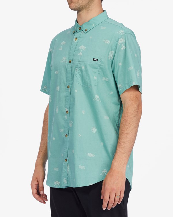 Billabong Sundays Mini Corta Sleeve Shirt Verde | VWDQHE960