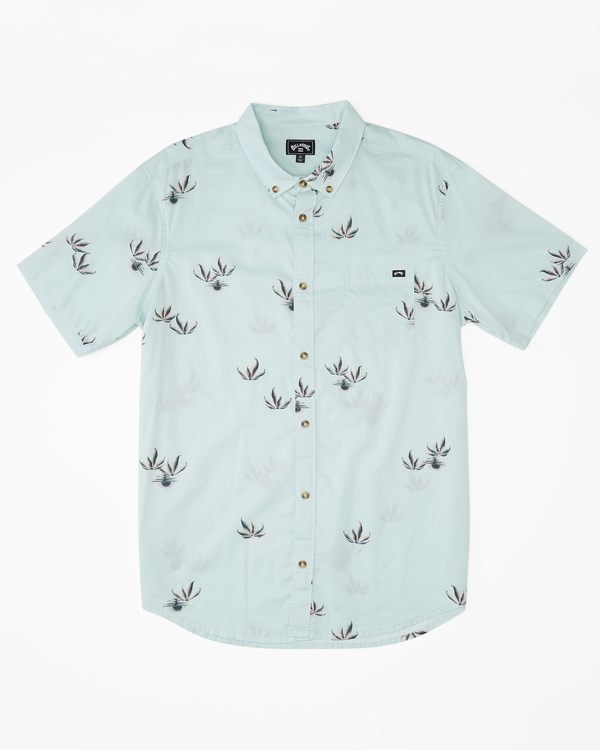 Billabong Sundays Mini Corta Sleeve Shirt Seamist | WHLKVR832