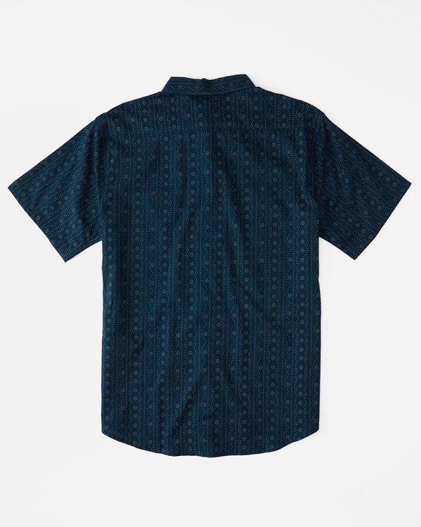 Billabong Sundays Mini Organic Corta Sleeve Shirt Azul Marino Oscuro | LOIUQR249