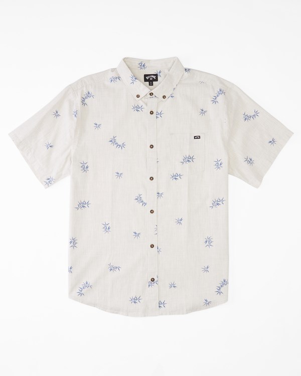 Billabong Sundays Mini Organic Corta Sleeve Shirt Creme | LOYGKV856